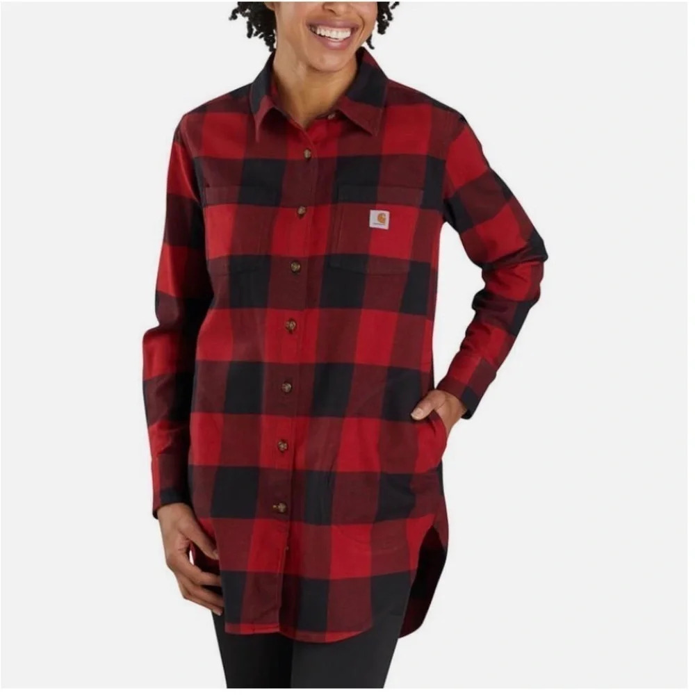 Carhartt Red and Black Plaid Tunic